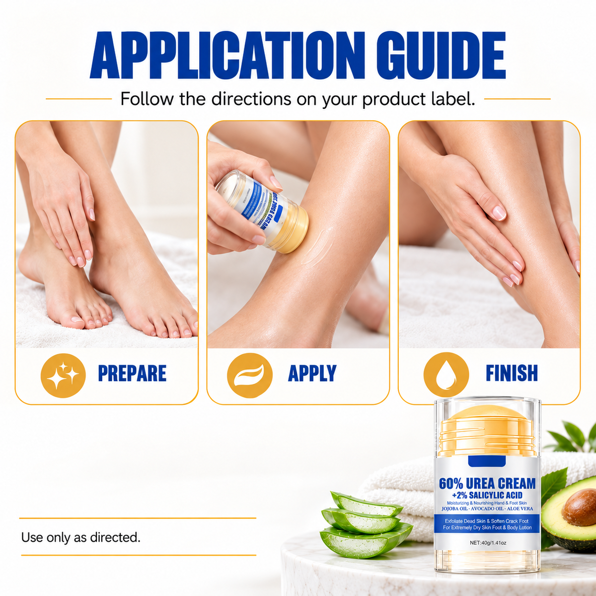 SoftStep Heel Stick (2-Pack) – 60% Urea Foot Balm