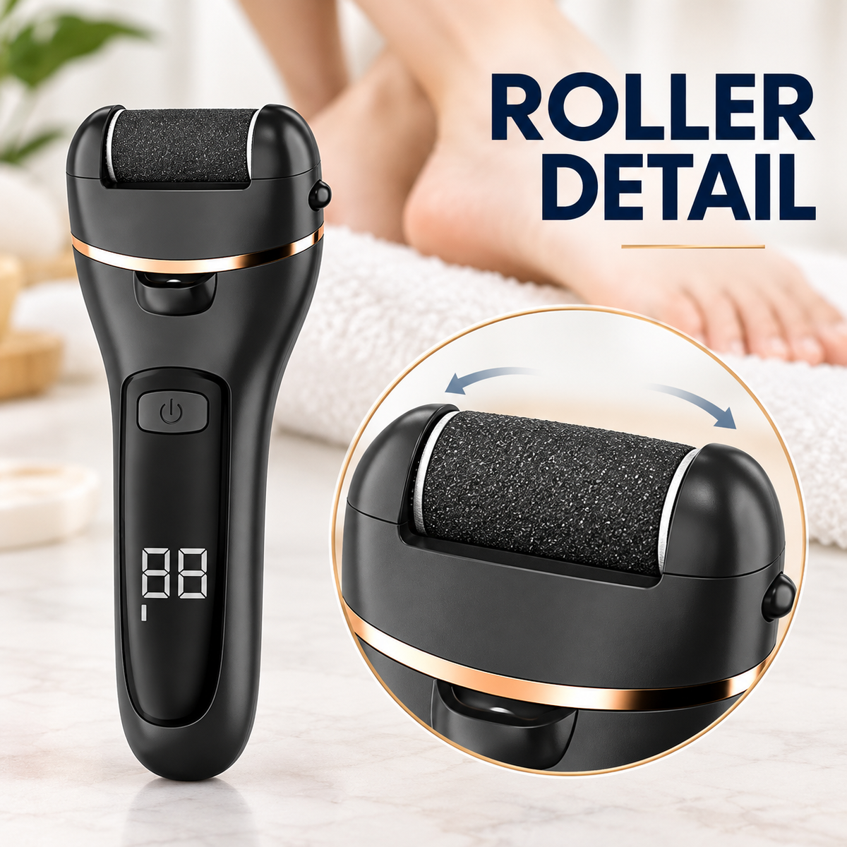 SoftStep Electric Foot File – Rechargeable Callus Remover for Smooth Feet